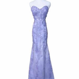 Blue-Purple Lace Mermaid Gown